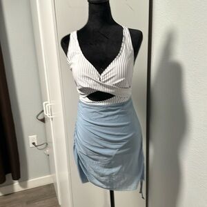 Chic Striped One-Piece Swimsuit